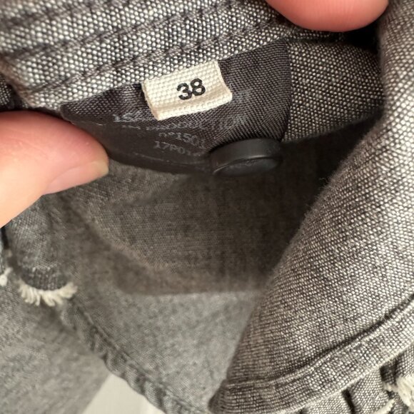 Isabel Marant Etoile "Lawendy" Chambray Shirt in Grey, size 38 (fits 2/4) - Picture 4 of 13